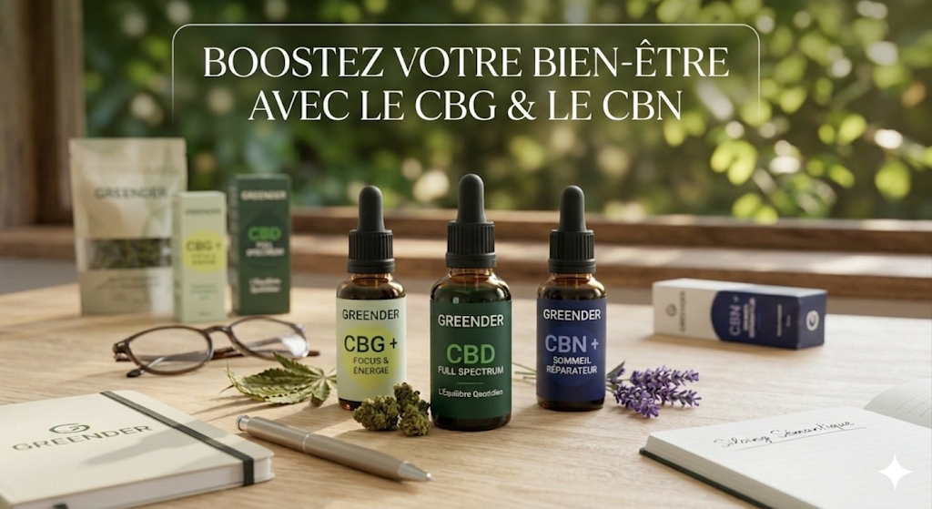 Produit CBD, CBG, CBN